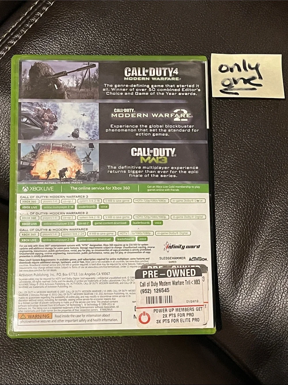 Call of Duty 4: Modern Warfare | Xbox 360 | One Disc Only - No Manual